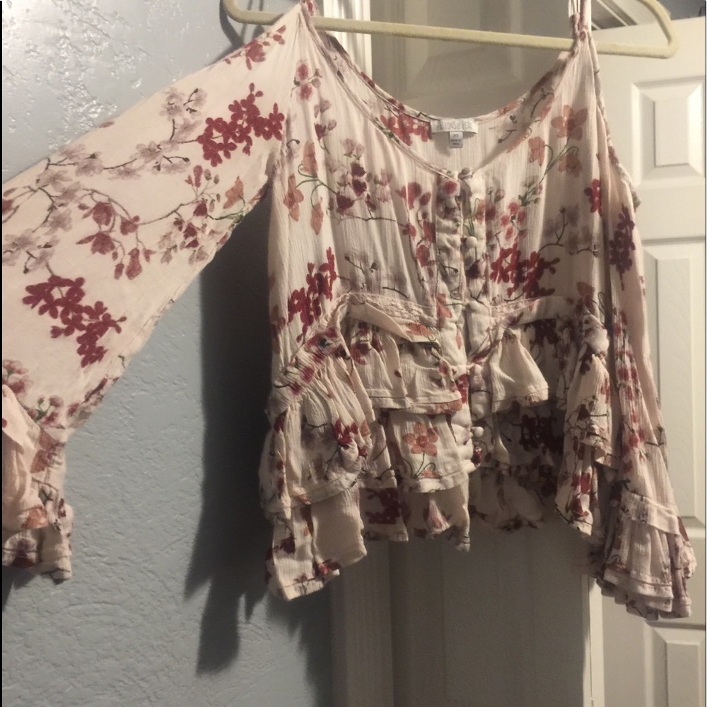 Adorable patrons of peace floral top